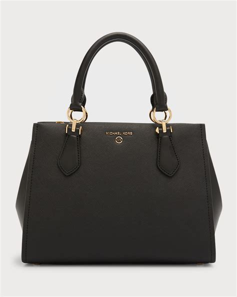 michael kors marilyn medium satchel bag|Michael Kors medium saffiano bag.